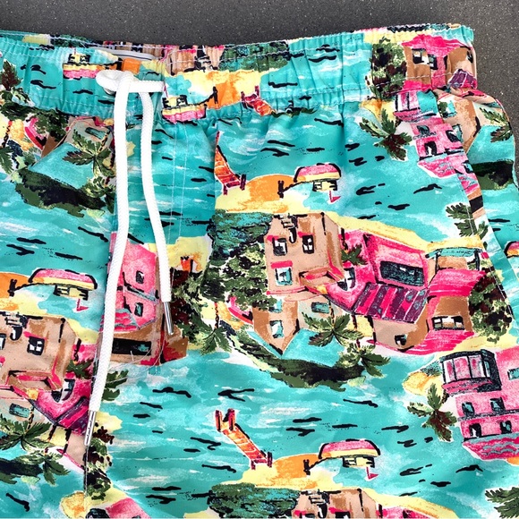 FOREVER 21 mens swim trunks board shorts bathing suit tropical print NEW L men’s - Picture 2 of 9
